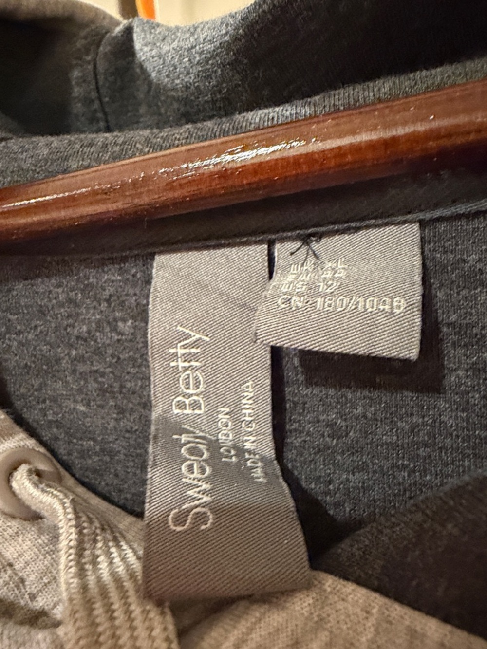 Sweaty Betty hooded sweatshirt dress XL pockets, long sleeve, EUC - Picture 3 of 4